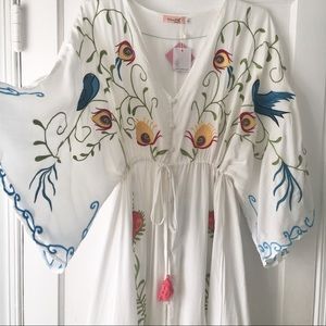 Boutique Boho Embroidered Dress